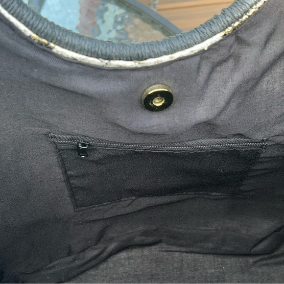 Magid Leopard Print Tote Bag - Black and Cream - Picture 4 of 6